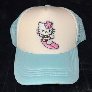 Hello kitty blue surf baseball cap